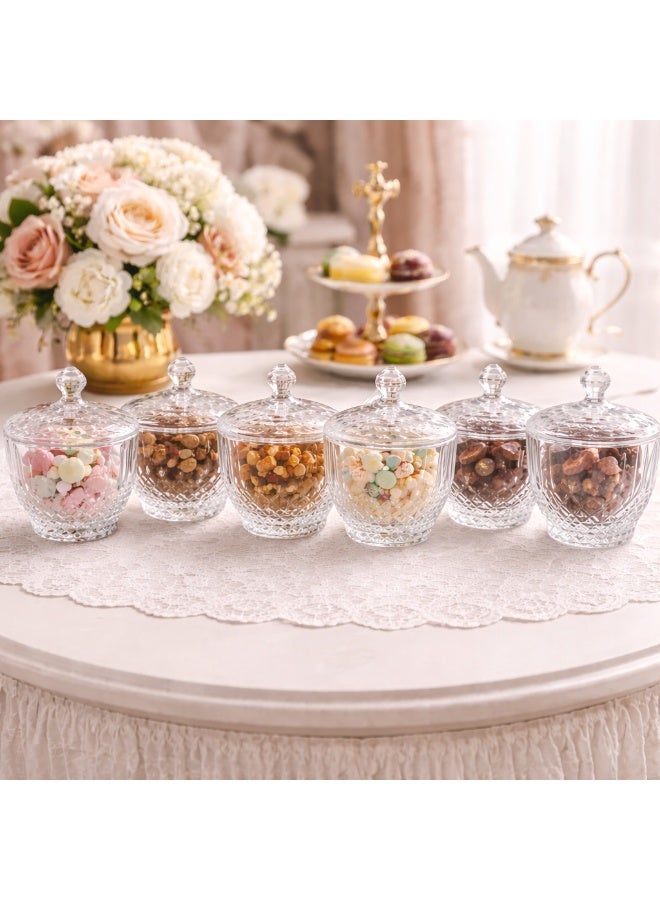 Alhomaidhi 🏺✨ Luxury Glass Serving Set – 6 Pieces | For Sweets, Nuts, and Dates | Perfect for All Occasions ✨🏺 - Image 1